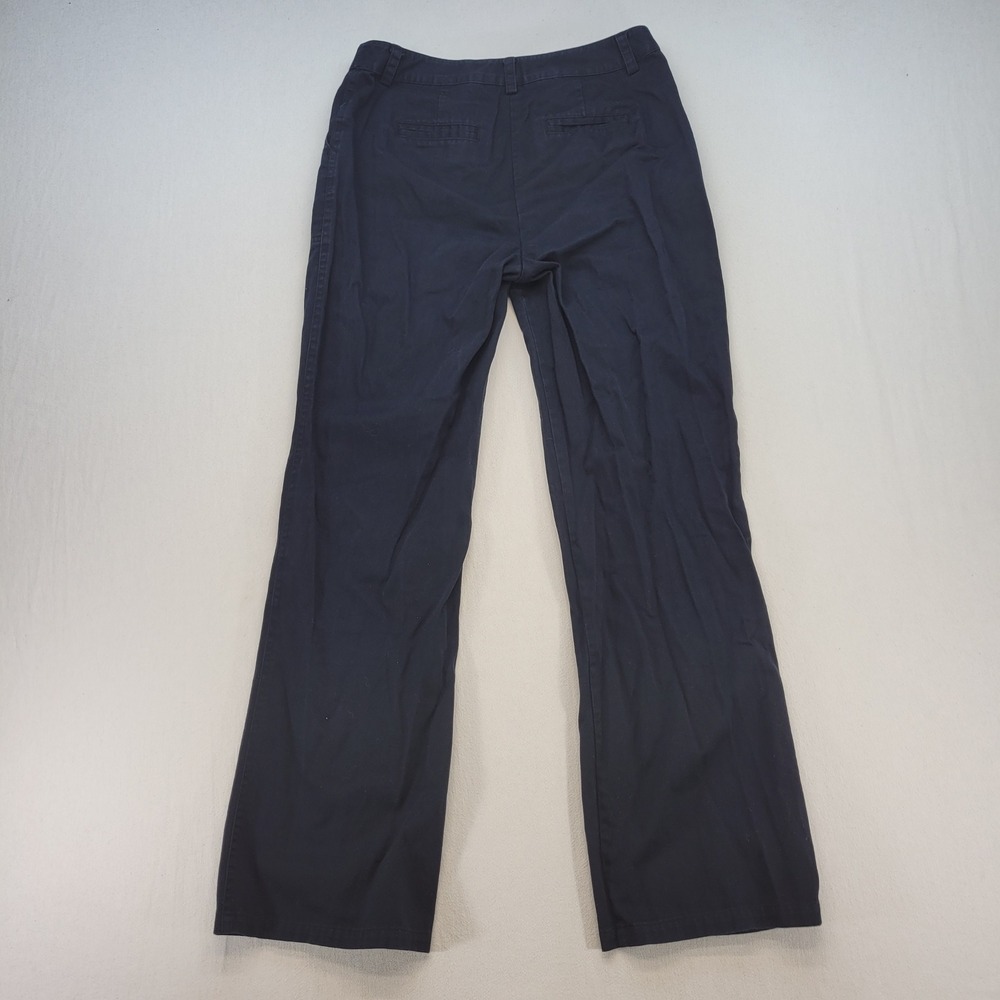 Christopher & Banks Pants Womens 6 Navy Blue Straight Leg Patch Pocket Trousers
